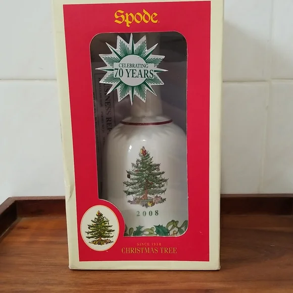 Spode 2008 Ceramic Christmas Tree Collectible Bell - Picture 5 of 6
